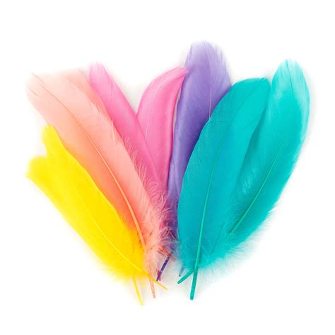 Goose Satinette Feathers 4 6 Cake Mix Loose Goose Feathers Assorted