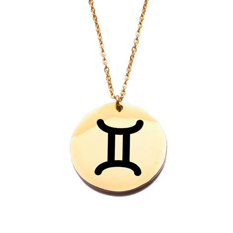 Gemini Sign Necklace Makes Perfect Zodiac Jewelry For Birthday Etsy
