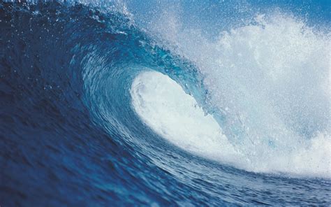 Cool Blue Ocean Sea Surf Wave Free Wallpaper Hd