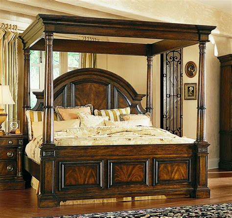 pulaski sloane street poster canopy bed pf