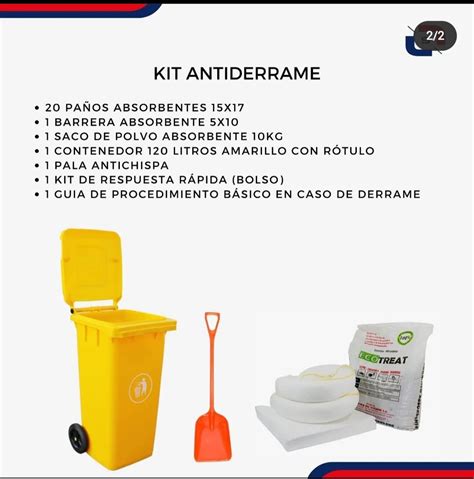 Kit Antiderrame B Sico Solo Ofrecemos Soluciones Ecuador Construex