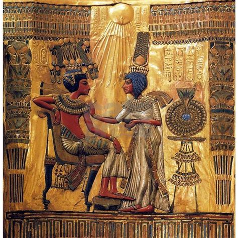 Tutankhamun Ankhesenamun Egypt Gold King Tut 4 X By Admincp46107988