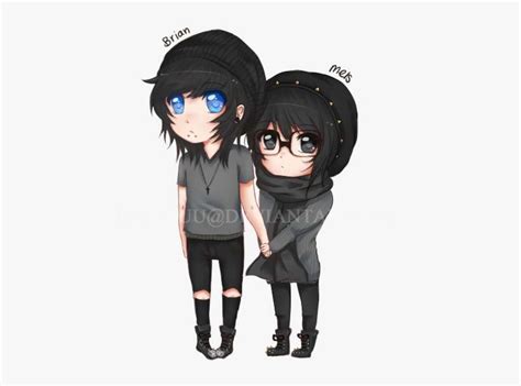 Chibis Drawing Emo Clip Art Library Stock Chibi Cute Anime Couple Png