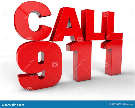 Call 911 Stock Illustration Image 53693307