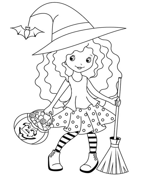 Princess Witch Coloring Page