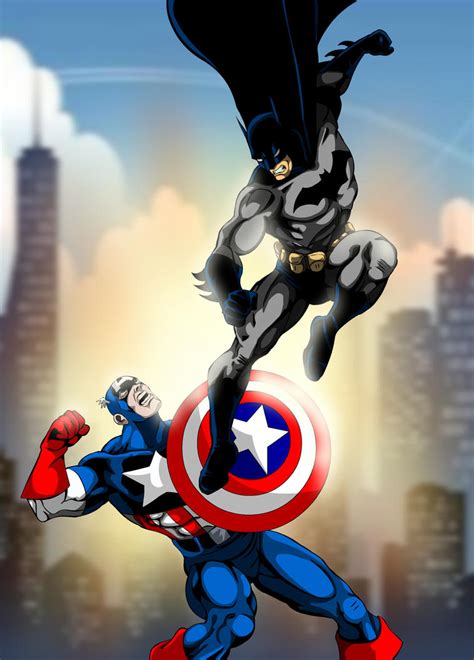 Batman Vs Captain America By Craigyule On Deviantart