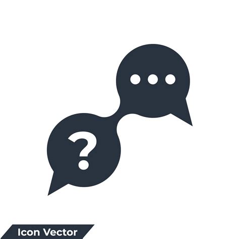 Question And Answer Icon Logo Vector Illustration Question Answer