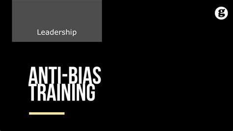 anti bias training youtube