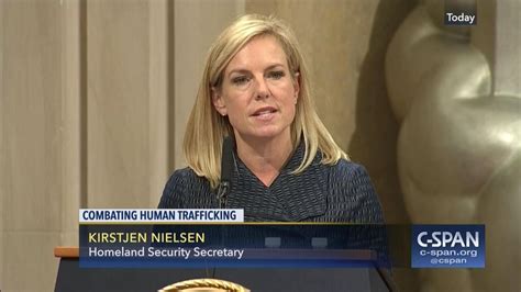 Human Trafficking Summit Homeland Security Secretary Nielsen C