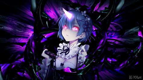 Rem Demon Mode By D Xright On Deviantart