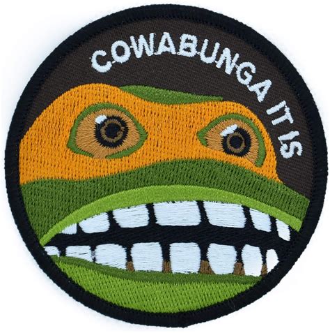 New Age Cowabunga It Is Hook And Loop Fastener Backing Patch