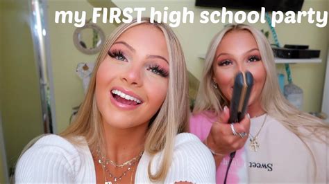my older sister gets me ready for my first high school party ft brooke mooney youtube