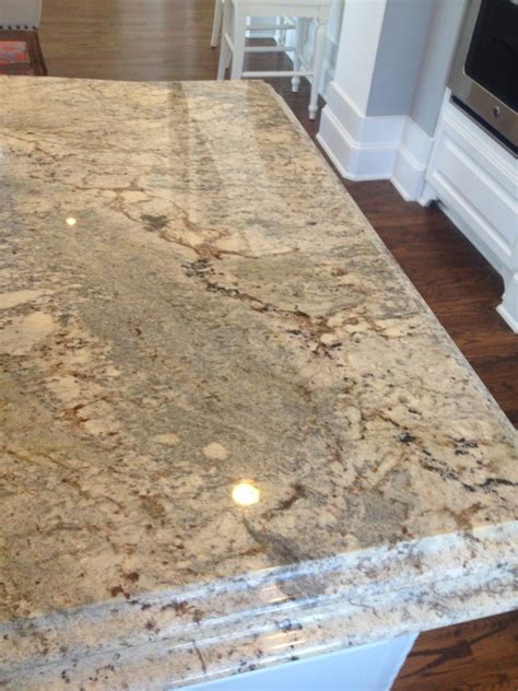 Granite Countertop In Neutral Colors With Dramatic Veining Looking For