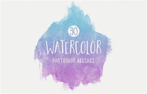 Watercolor Brushes For Photoshop — Medialoot