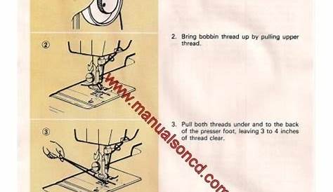 an instruction manual for sewing with instructions on how to use the