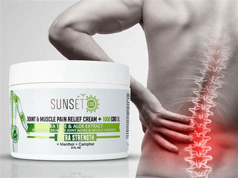 Sunset Cbd Joint And Muscle Pain Relief Cream 1000mg Joyus