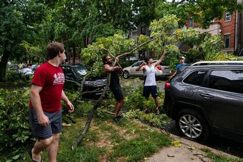 Unusual ‘derecho Storms Rip Through Midwest The New York Times