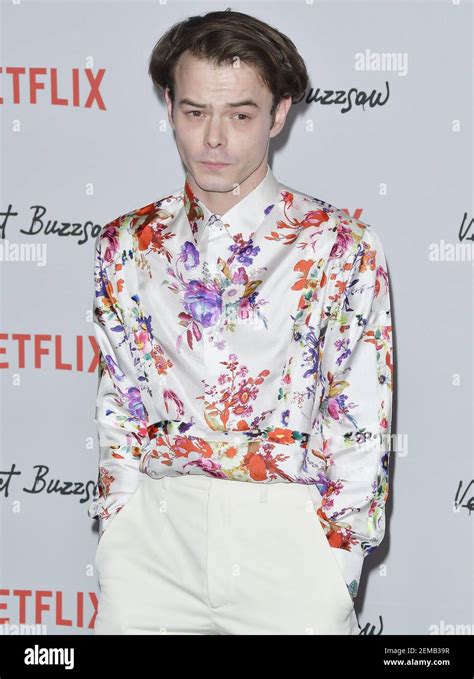 Charlie Heaton Arrives At The Velvet Buzzsaw Los Angeles Premiere Held At The Egyptian Theatre