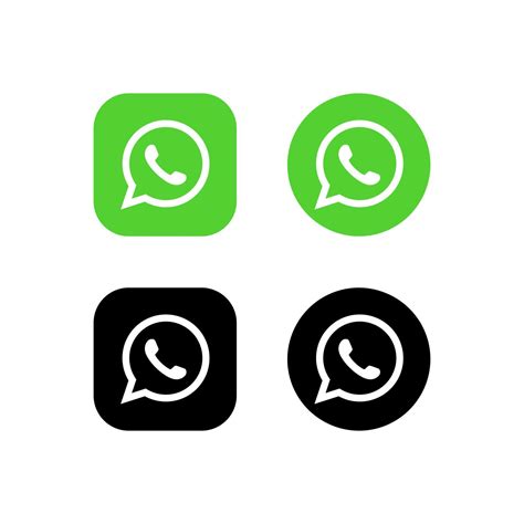 Set Di Icone Logo Whatsapp Icona Di Whatsapp Vettore Editoriale