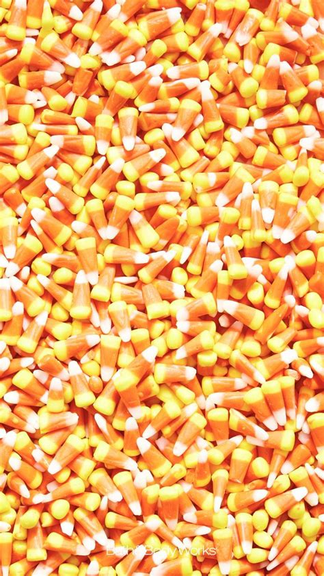 Many Candy Corn Are Arranged In Rows