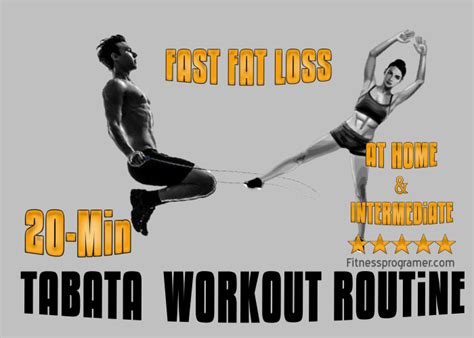 20 Minute Advanced Tabata Workout For Fast Fat Loss