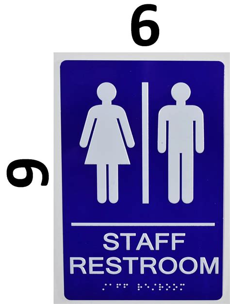 Staff Restroom Sign Ada Sign Dob Signs Nyc Your Official Store For