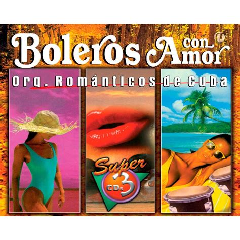 3 Cds Orquesta Románticos De Cuba Boleros Con Amor