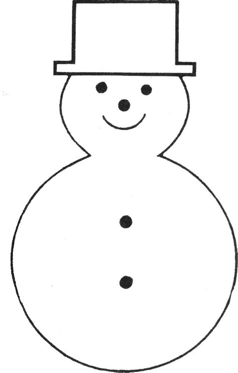 Snowman Templates Free Printable
