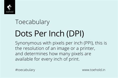 This could be happening for various reasons, such as the graphic card drivers and/or the monitor profile. Toecabulary | Dictionary of Photography | Dots Per Inch