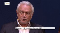 Dreikönigstreffen der FDP: Vortrag von Wolfgang Kubicki am 06.01.2017 ...