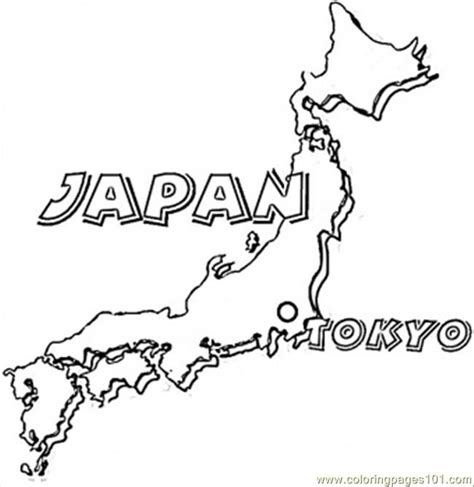 If you have been lately trying to draw the map of japan, but finding it so difficult without any guidance then you should check out the printable blank map of japan. Map Of Japan coloring page - Free Printable Coloring Pages | Japan, Japan map, Japan for kids