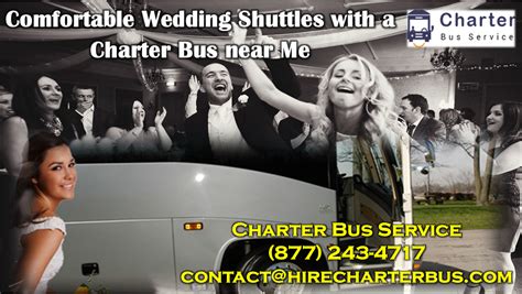 Comfortable Wedding Shuttles With A Charter Bus Near Me By Hire