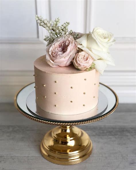 Flower birthday grandma birthday 60th birthday birthday wishes. Posh Little Cakes on Instagram: "Gold Studded Blush Pink ...