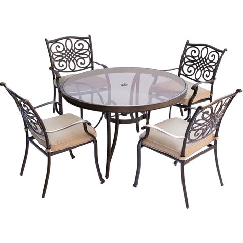 Maybe you would like to learn more about one of these? Hanover Traditions 5-Piece Aluminum Outdoor Dining Set ...