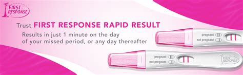 First Response Rapid Result Pregnancy Test 2 Pack Health