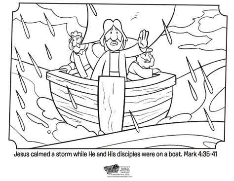 Jesus Calms the Storm - Bible Coloring Pages | What's in the Bible?