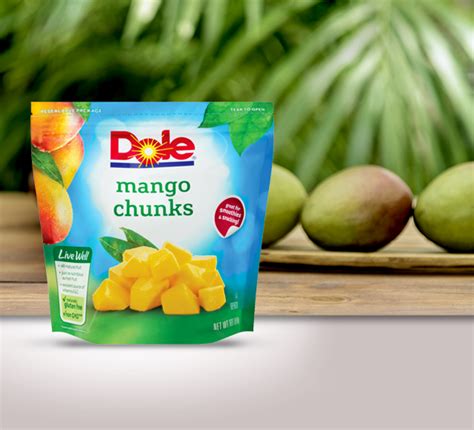 Frozen Mango Chunks From Dole Choose The Perfect Size Mango Chunks
