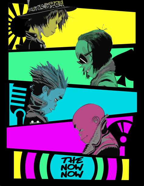 Made a Gorillaz poster for The Now Now. Credit to u/VaultTecAU post for ...