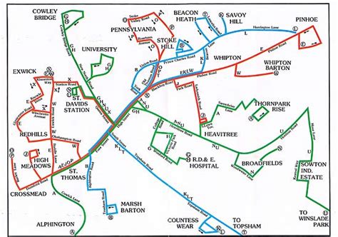 Exeter Bus Routes Map Benita Rosaline