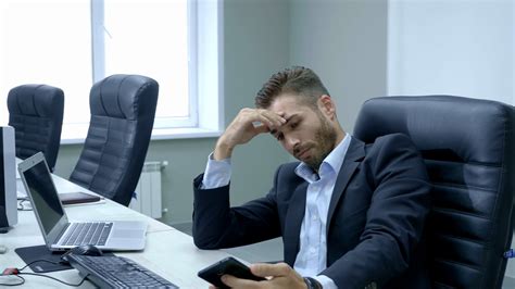 Shot Of Stressed Business Man In Office Stock Footage Sbv 326255361