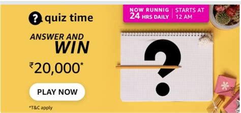 Amazon App Daily Quiz Answers 10 Sep 2021 Get Ready To Win Rewards In
