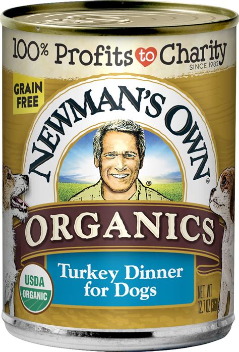 After researching this product, i was very surprised to learn how grocery store brand dog foods are not actually good for your dog and can actually be harmful to your dog's well being. NEWMAN'S OWN Organics Grain-Free 95% Turkey Dinner Canned ...