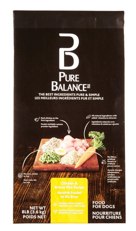 Pure Balance Chicken And Brown Rice Recipe Dry Dog Food Walmart Canada