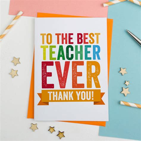 These simple messages of thanks are short and sweet, perfect examples to send in a note or a handwritten card to show your gratitude to someone. Thank You Teacher Card By A Is For Alphabet ...