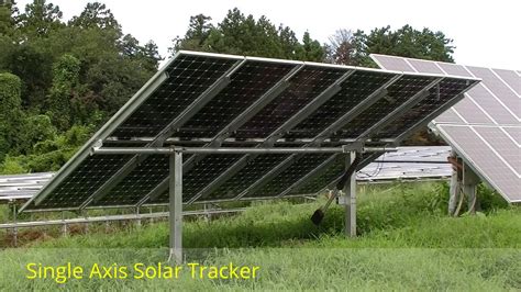 Single Axial Solar Tracker Youtube