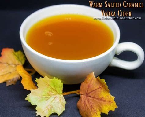 This dreamy coconut salted date caramel is a healthy. Warm Salted Caramel Vodka Cider | Recipe | Caramel vodka ...