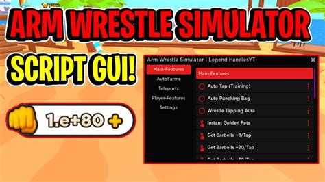Arm Wrestle Simulator Script Gui Hack Autofarm Infinite Wins And