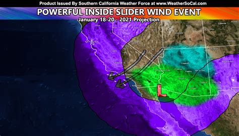 Powerful Inside Slider Storm System To Generate Damaging Santa Ana