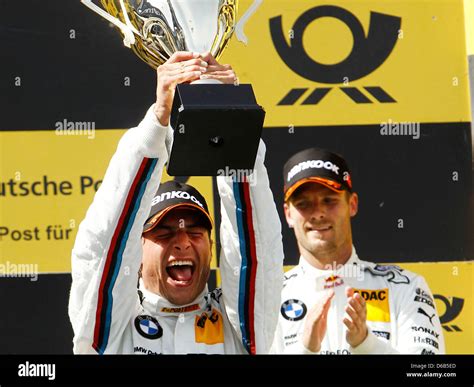 Canadian Racing Driver Bruno Spengler Of Bmw Celebrates His Victory Of