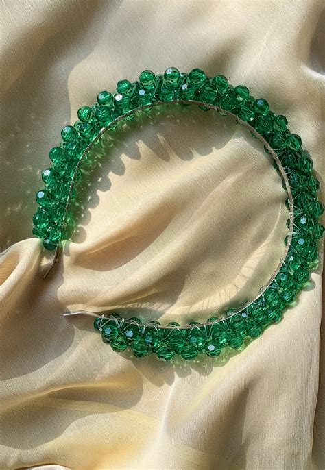 Blóma Dorothy Headband In Emerald